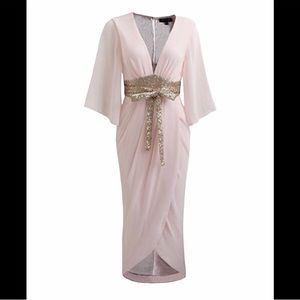 London dress pink & Gold Ria Dress - Women size 6